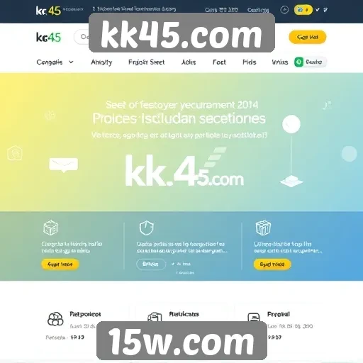 Acessibilidade e design do site kk45.com